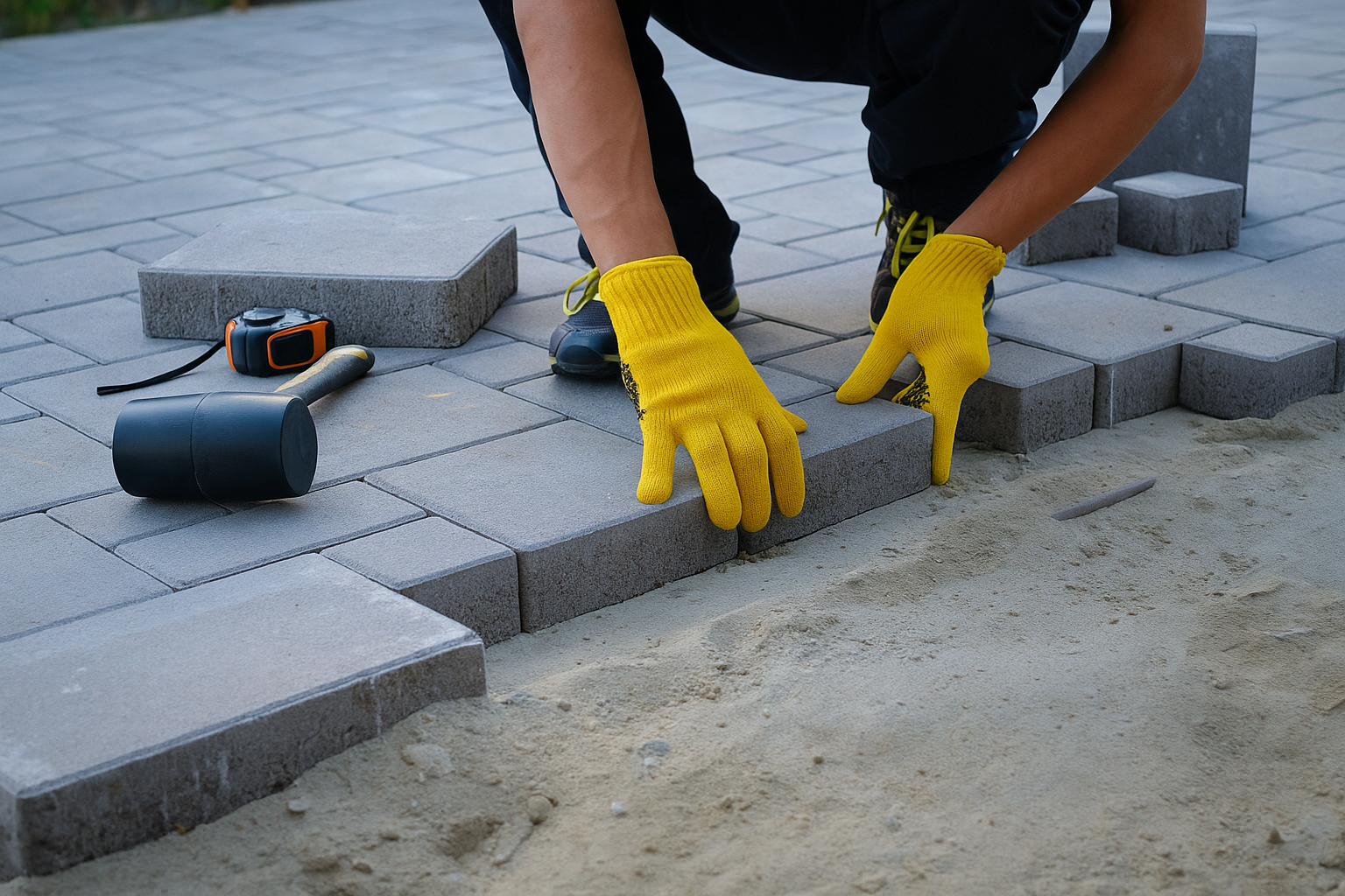 Укладання бруківки та тротуарної плитки